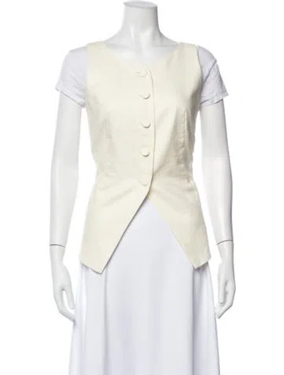 Pre-owned Attersee Linen Vest In Neutral
