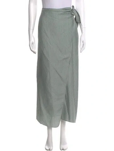 Pre-owned Attersee Long Skirt In Green