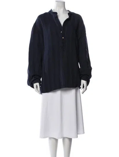 Pre-owned Attersee Long Sleeve Top In Blue