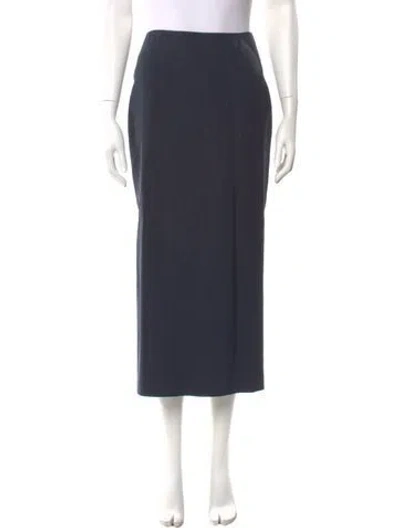 Pre-owned Attersee Midi Length Skirt In Blue