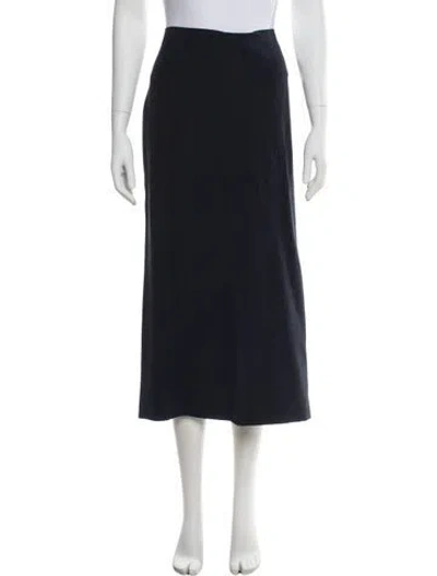 Pre-owned Attersee Midi Length Skirt In Blue