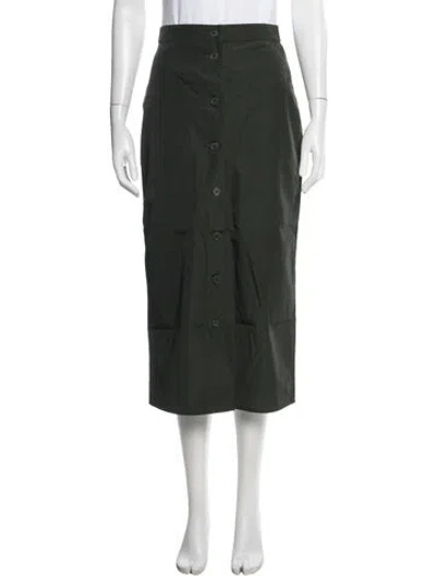 Pre-owned Attersee Midi Length Skirt In Green