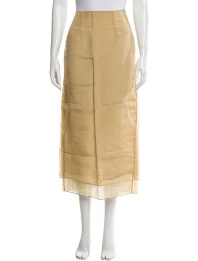 Pre-owned Attersee Midi Length Skirt In Neutral