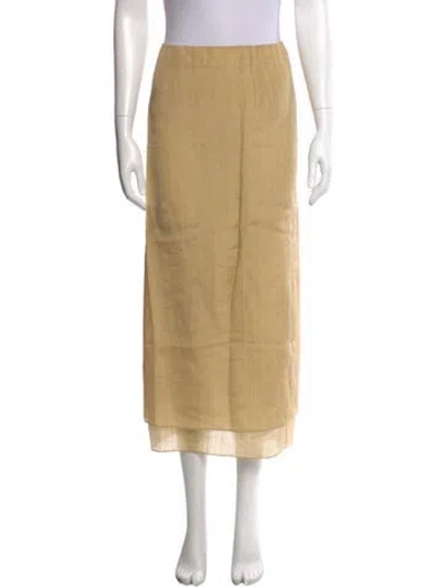 Pre-owned Attersee Midi Length Skirt In Neutral
