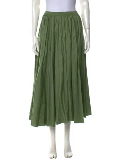 Pre-owned Attersee Nylon Long Skirt In Green