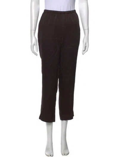 Pre-owned Attersee Straight Leg Pants In Brown