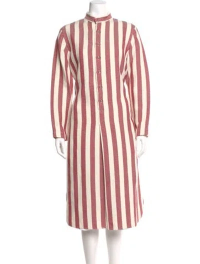Pre-owned Attersee Striped Midi Length Dress W/ Tags