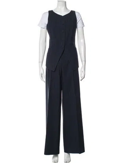 Pre-owned Attersee Striped Pant Set In Blue