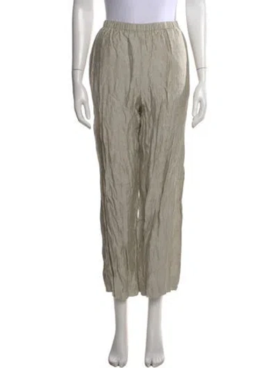 Pre-owned Attersee Striped Straight Leg Pants In Neutral