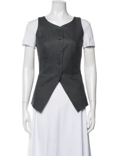 Pre-owned Attersee Striped Vest In Grey