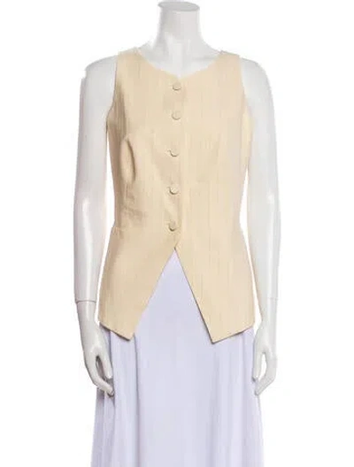 Pre-owned Attersee Striped Vest In Neutral