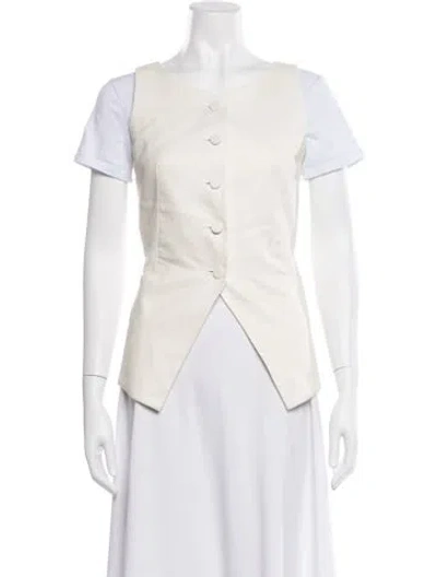 Pre-owned Attersee Vest W/ Tags In Neutrals/white