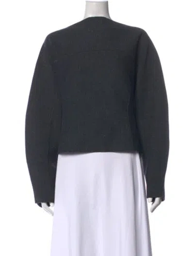 Pre-owned Attersee Virgin Wool Crew Neck Sweater In Grey