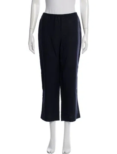 Pre-owned Attersee Virgin Wool Wide Leg Pants In Blue