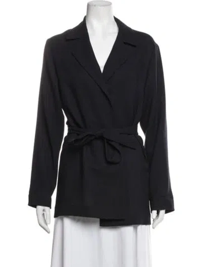 Pre-owned Attersee Wool Blazer In Blue