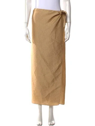 Pre-owned Attersee Wool Long Skirt In Neutral