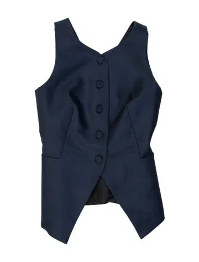 Pre-owned Attersee Wool Sleeveless Top In Blue