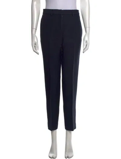 Pre-owned Attersee Wool Straight Leg Pants In Blue