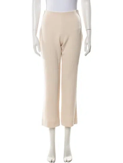 Pre-owned Attersee Wool Straight Leg Pants In Neutral