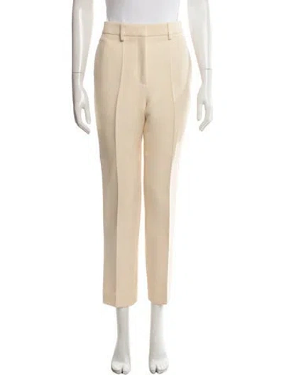 Pre-owned Attersee Wool Straight Leg Pants In Neutral