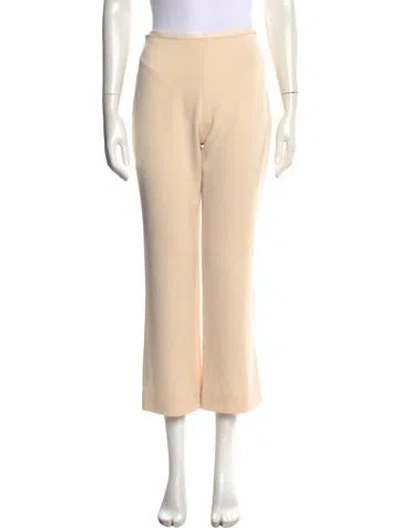 Pre-owned Attersee Wool Straight Leg Pants In Neutral