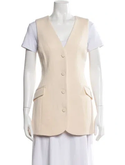 Pre-owned Attersee Wool Vest In Neutral