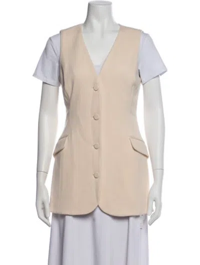 Pre-owned Attersee Wool Vest In Neutrals