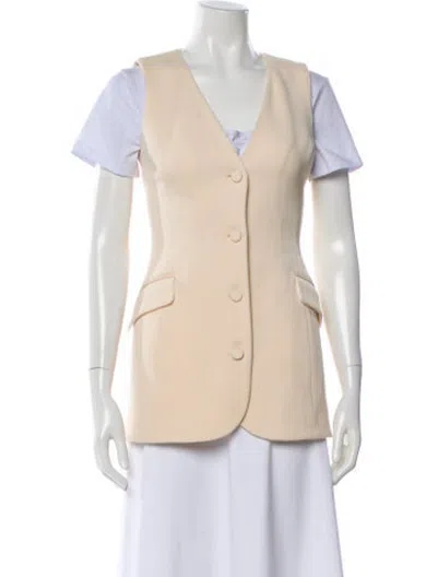 Pre-owned Attersee Wool Vest In Neutrals