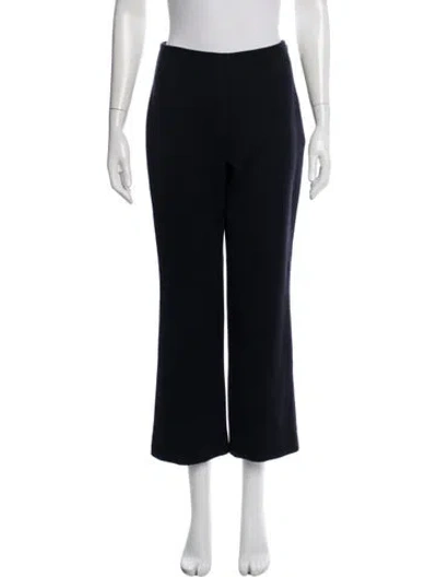 Pre-owned Attersee Wool Wide Leg Pants In Blue