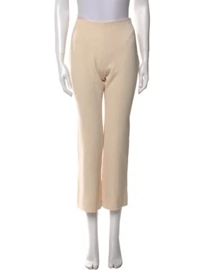 Pre-owned Attersee Wool Wide Leg Pants In Neutral