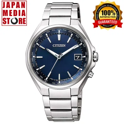 Pre-owned Attesa Citizen Eco-drive Cb1120-50l Direct Flight Atomic Radio Solar Watch Titanium