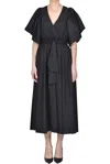 Attic And Barn Cotton Dress In Black