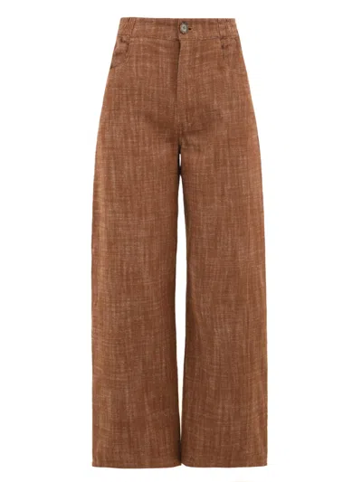 Attic And Barn Trousers In Brown