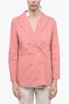 Attic And Barn Unlined Estilo Blazer With Double Breast
