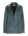 Attic And Barn Woman Blazer Deep Teal Size 8 Cotton, Modal, Elastane