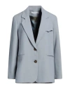 Attic And Barn Woman Blazer Light Blue Size 2 Polyester, Viscose, Elastane