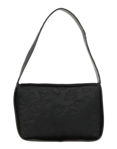 Attic And Barn Woman Handbag Black Size - Viscose, Leather
