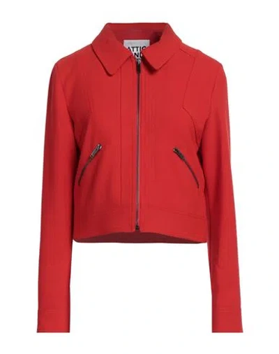Attic And Barn Woman Jacket Tomato Red Size 4 Polyester, Viscose, Elastane