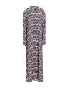 Attic And Barn Woman Maxi Dress Purple Size 6 Viscose In Multi