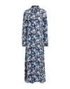 Attic And Barn Woman Maxi Dress Slate Blue Size 10 Viscose In Blue