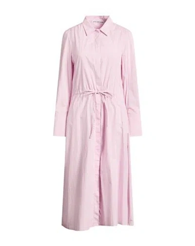 Attic And Barn Woman Midi Dress Lilac Size 8 Cotton In Purple