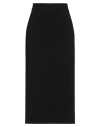 Attic And Barn Woman Midi Skirt Black Size 2 Polyester, Viscose, Elastane In Black