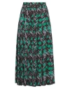 Attic And Barn Woman Midi Skirt Dark Brown Size 8 Viscose In Brown