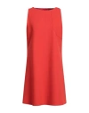Attic And Barn Woman Mini Dress Red Size 6 Polyester, Viscose, Elastane In Red