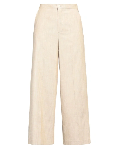 Attic And Barn Woman Pants Beige Size 4 Viscose, Polyester, Elastane