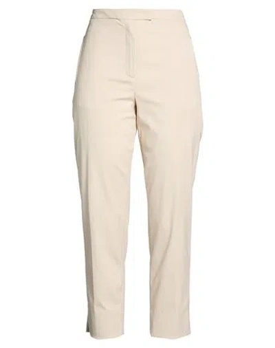 Attic And Barn Woman Pants Beige Size 6 Cotton, Linen
