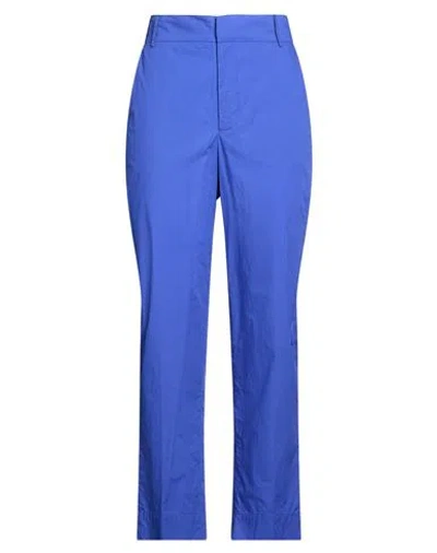 Attic And Barn Woman Pants Bright Blue Size 2 Cotton