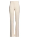 Attic And Barn Woman Pants Cream Size 8 Polyester, Viscose, Elastane In White