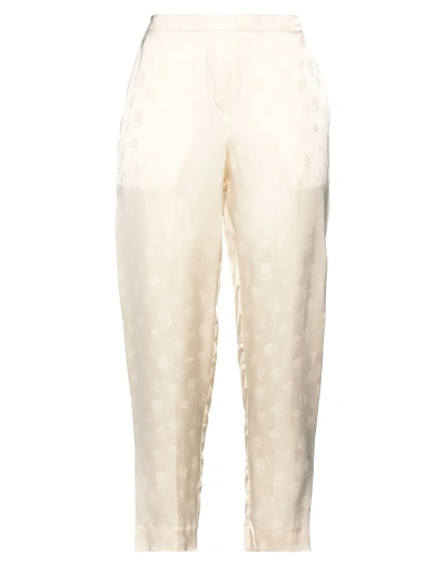 Attic And Barn Woman Pants Ivory Size 4 Viscose In White