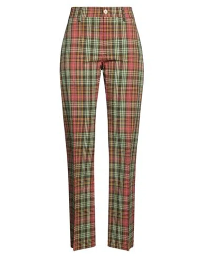 Attic And Barn Woman Pants Light Green Size 4 Cotton, Polyester, Elastane In White
